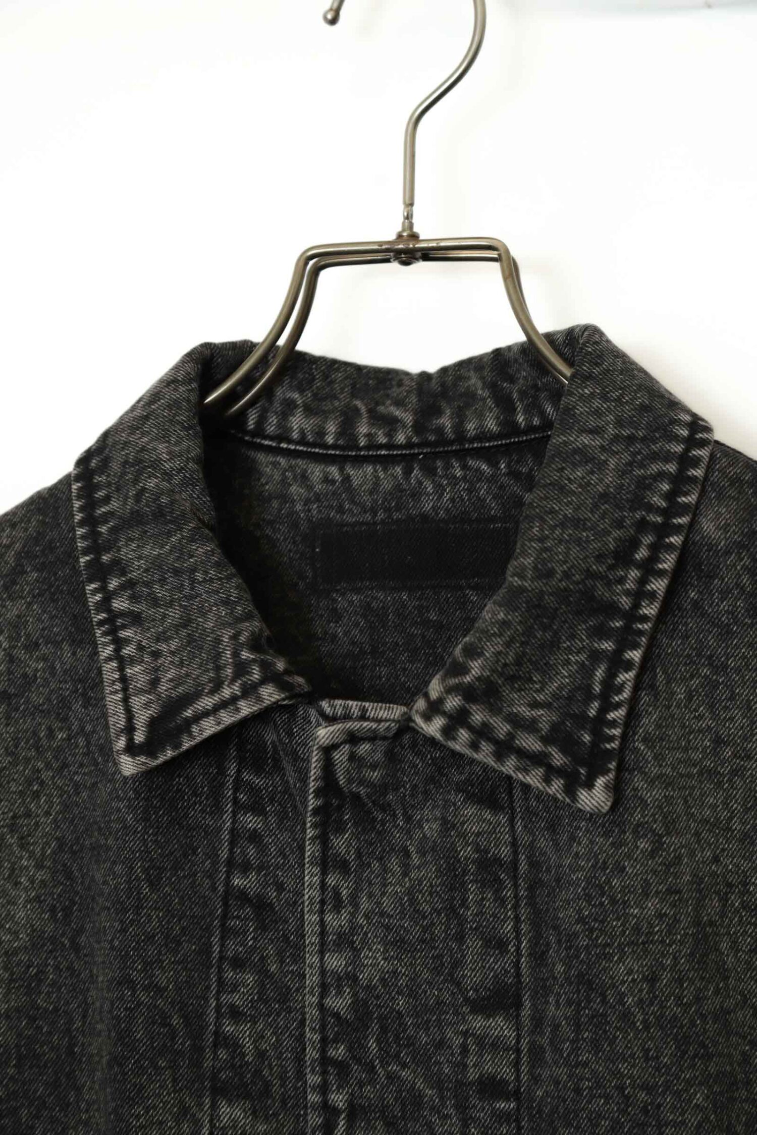 Alternative view of VINTAGE BLACK DENIM COVERALL JACKET/XL