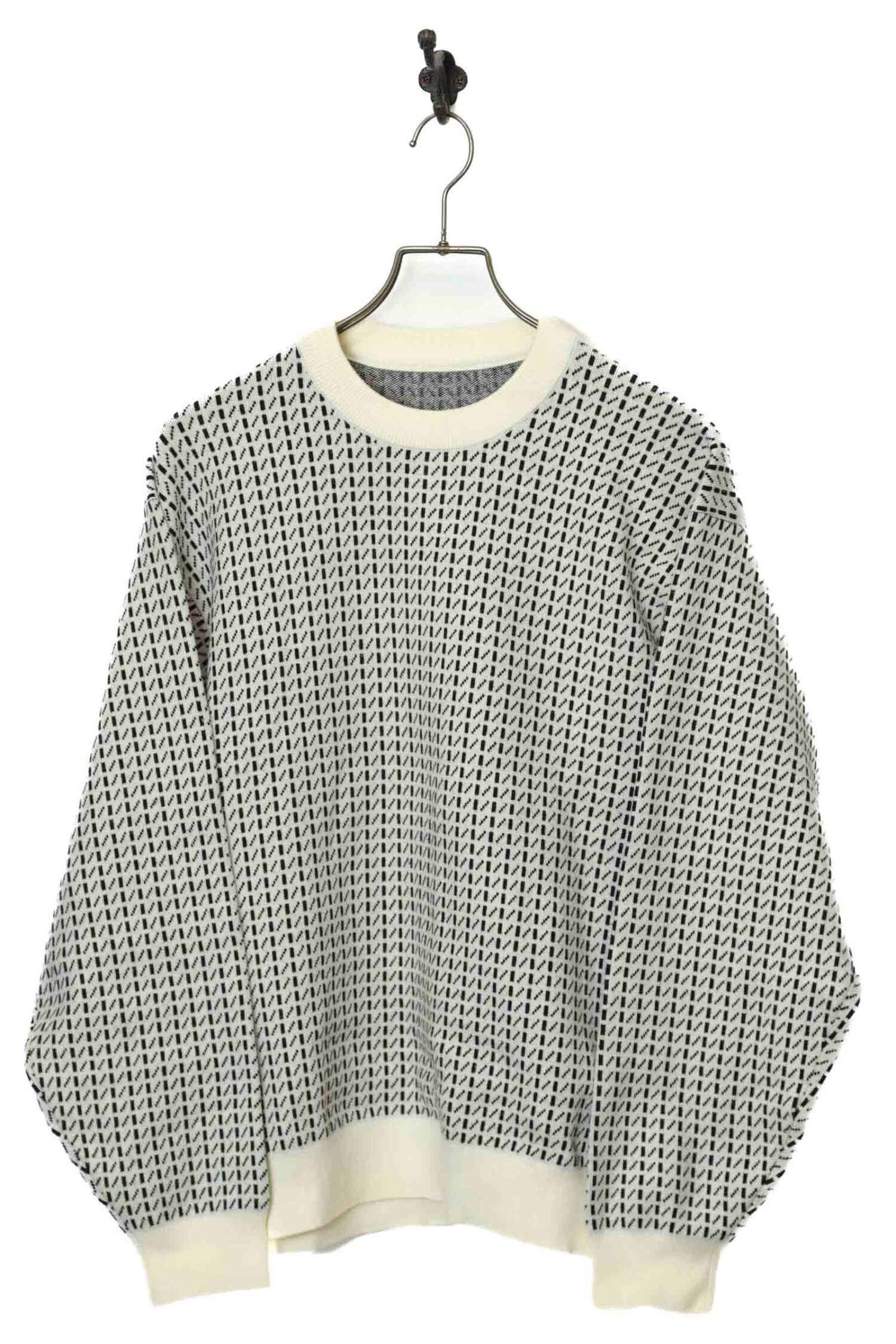 VINTAGE PATTERN KNITED SWEATER/L