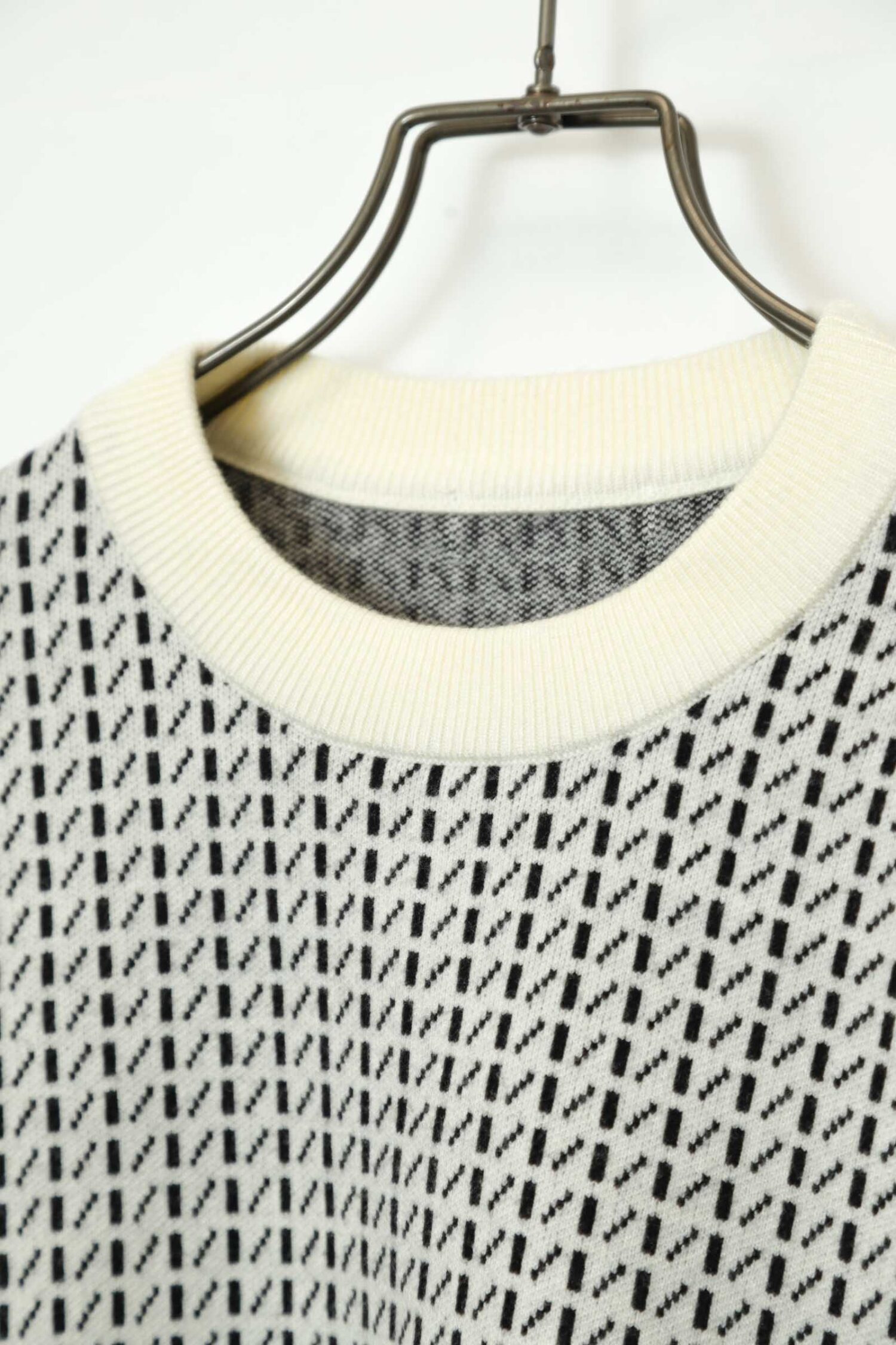 Alternative view of VINTAGE PATTERN KNITED SWEATER/L