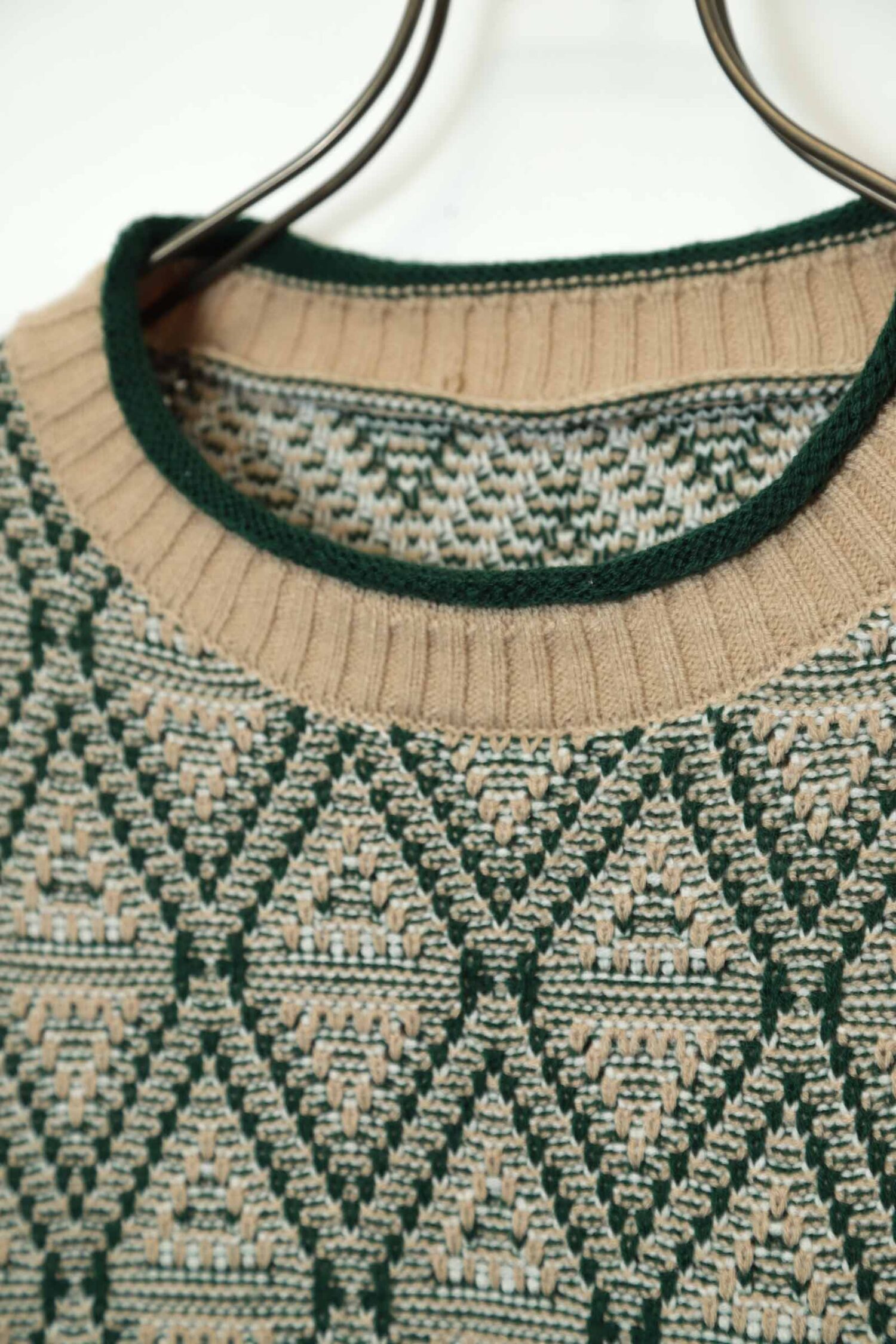 Alternative view of VINTAGE PATTERN KNITED SWEATER/L