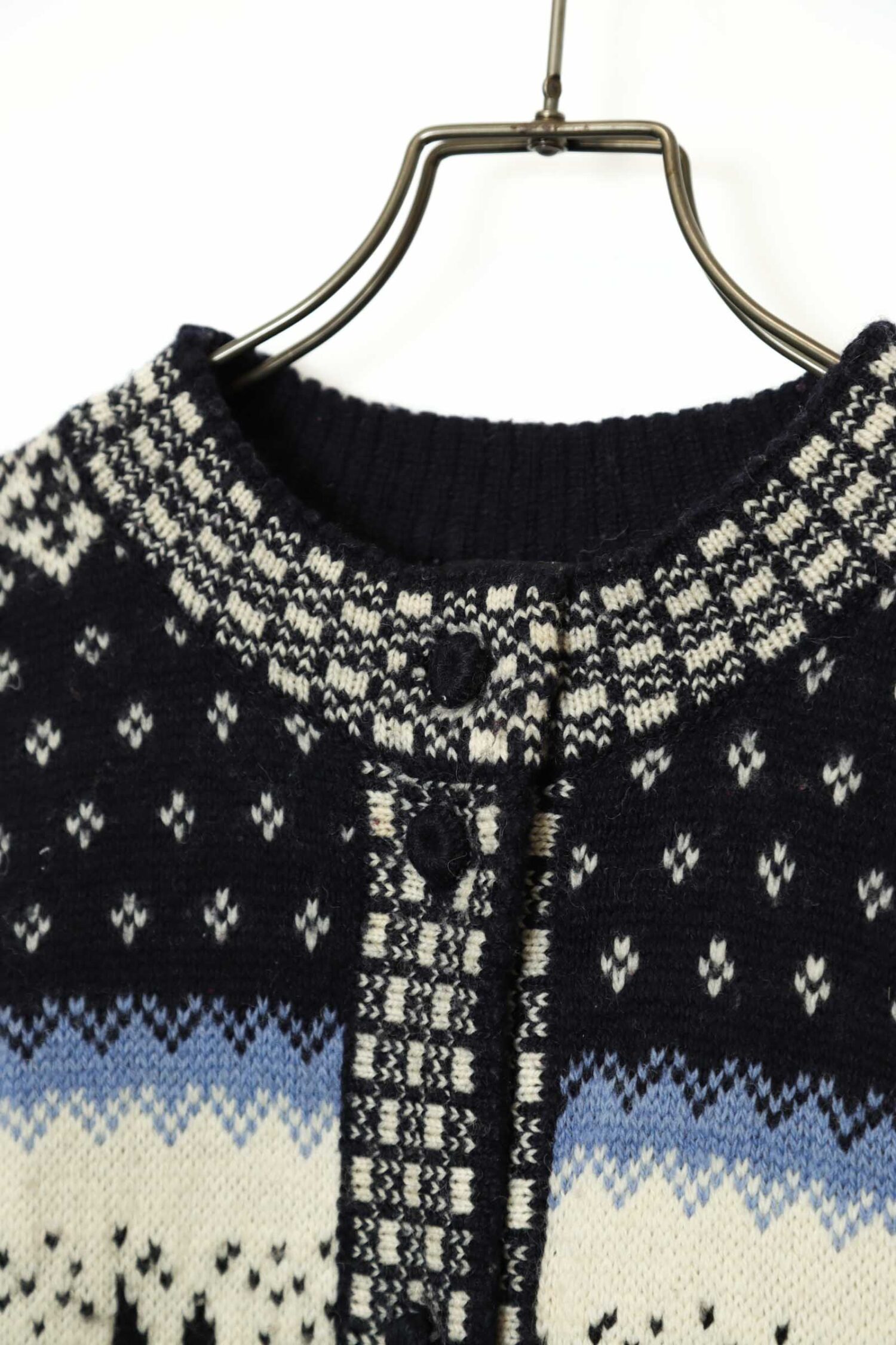 Alternative view of VINTAGE PATTERN KNITED CARDIGAN/M