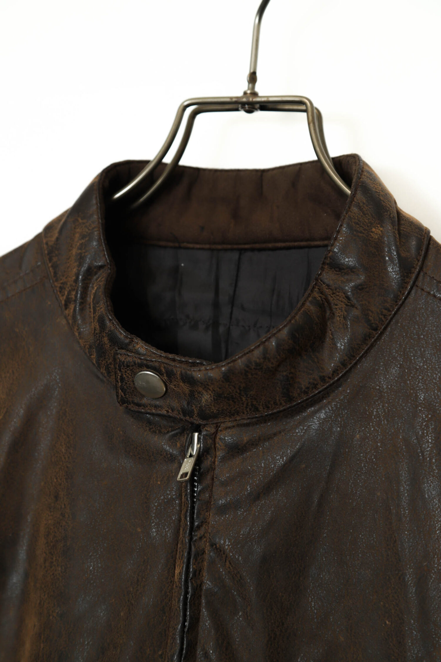 Alternative view of VINTAGE FAKE LEATHER SINGLE RIDERS JACKET/L