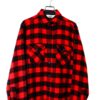 70'S WOOLRICH CHECK PATTERED SHIRT/M