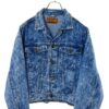 VINTAGE BLEACHED DENIM JACKET/L