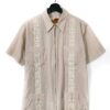 GUAYABERA Vintage Front Zip Shirt/M