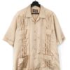 GUAYABERA Vintage Satin Shirt/BEIGE/XL