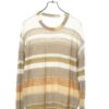 USED BORDER KNITTED SWEATER/L