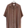 VINTAGE SILK SHIRT BROWN/L
