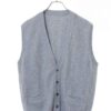 VINTAGE KNITTED CARDIGAN VEST/L