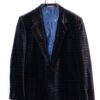 VINTAGE CHECK VELVET TAILORED JACKET/M