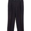 VINTAGE CHECK WOOL DRESS PANTS/DARK GRAY/W80