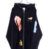 VINTAGE PRINTED OVER SIZE SWEAT PARKA/XL