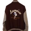 VINTAGE WOOL COW LEATHER BOMBER JACKET/L