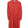 VINTAGE PRINT DESIGN DRESS/MADE IN UK/S
