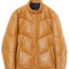VINTAGE SHEEP LEATHER DOWN JACKET/L