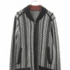 VINTAGE DOUBLE ZIP KNIT CARDIGAN/L