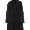 USED SEALUP SILK CONVERTIBLE COLLAR COAT/MADE IN ITALY/XL