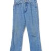 USED FLARED DENIM PANTS/MADE IN USA/CEST TOI JEANS/W72