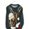 VINTAGE DIGITAL PATTERNED KNIT/M