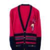 VINTAGE KNITED CARDIGAN/XL