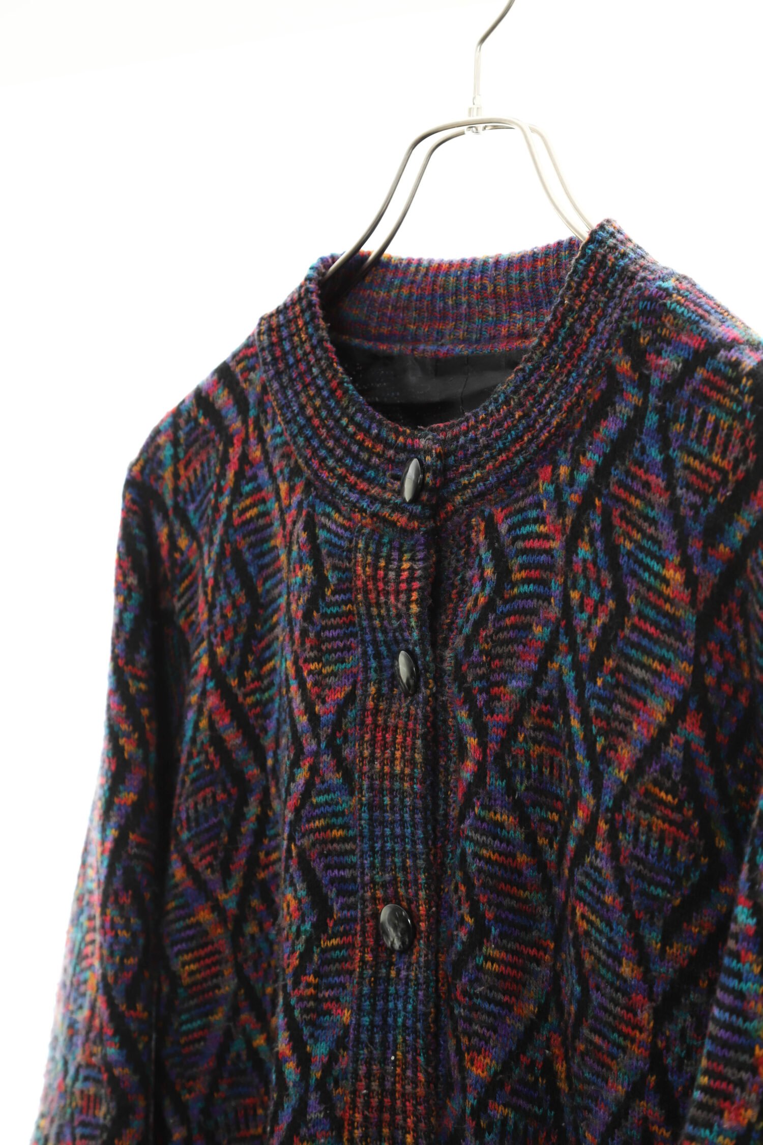 Alternative view of VINTAGE KNITTED CARDIGAN/L