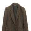 VINTAGE CHECK PATTERNED TAILORED JACKET/S