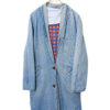 VINTAGE DENIM LONG COAT/XL