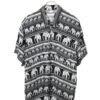VINTAGE PRINTED RAYON SHIRT/XL
