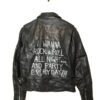 CUSTOM PAINTED LEATHER RIDERS JACKET/M