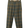 VINTAGE CHECK PATTERNED WOOL DRESS PANTS/W76