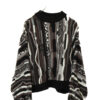 VINTAGE 3D KNITTED SWEATER/XL
