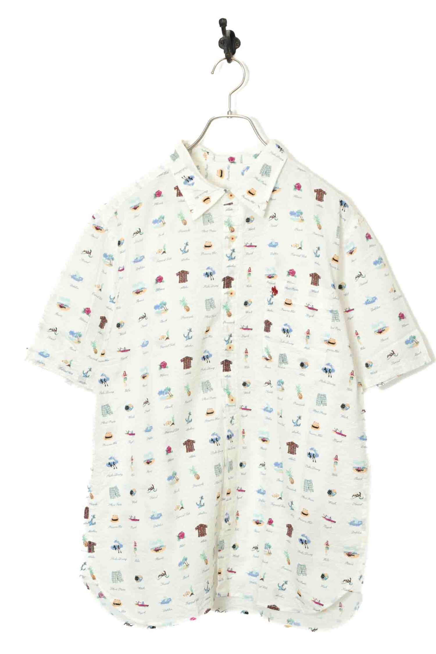 VINTAGE PRINTED SHIRT/L