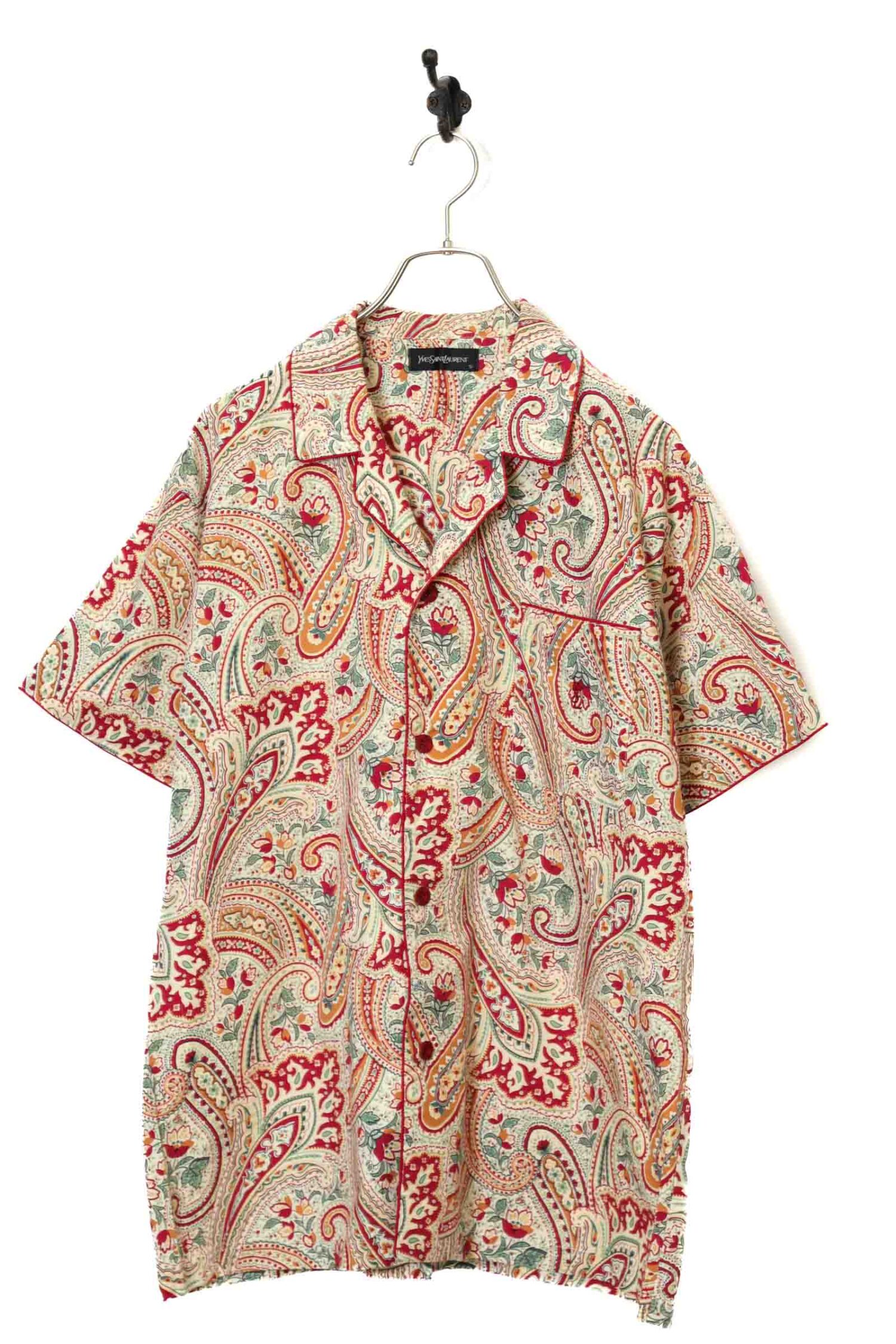 USED YVES SAINT LAURENT PRINTED SHIRT/L