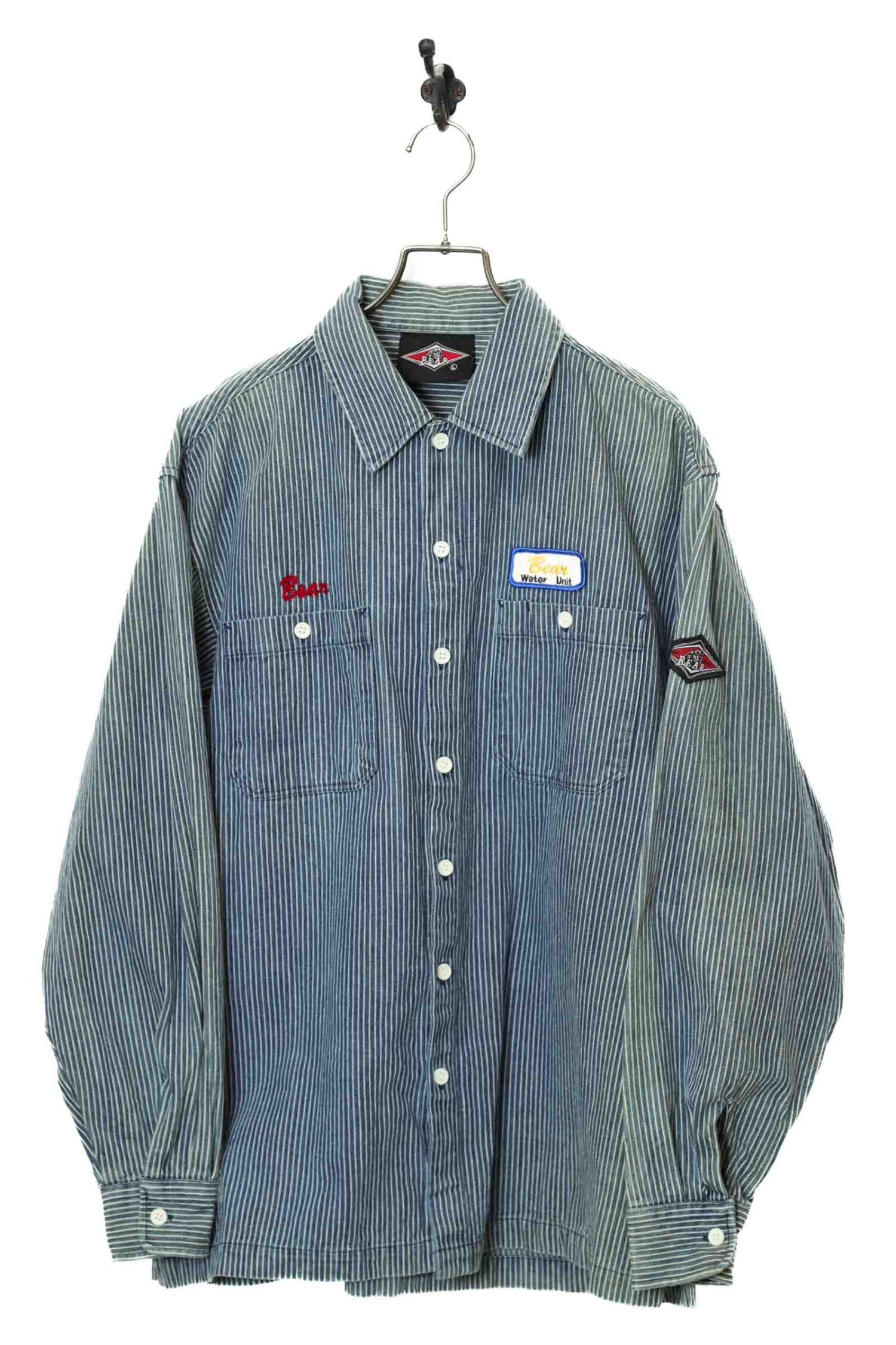 USED BEARS STRIPE SHIRT JACKET/L