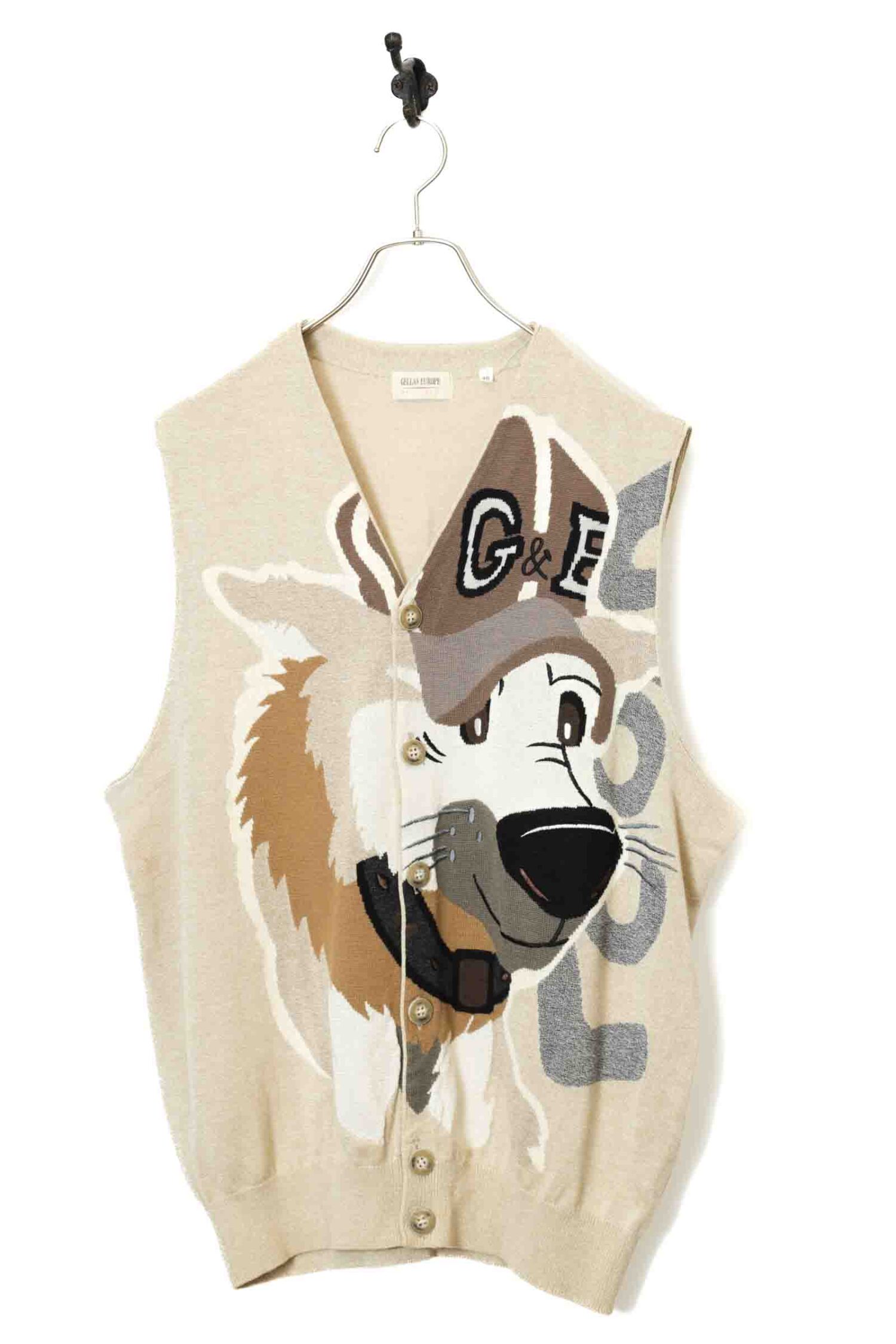 VINTAGE KNITTED VEST/L