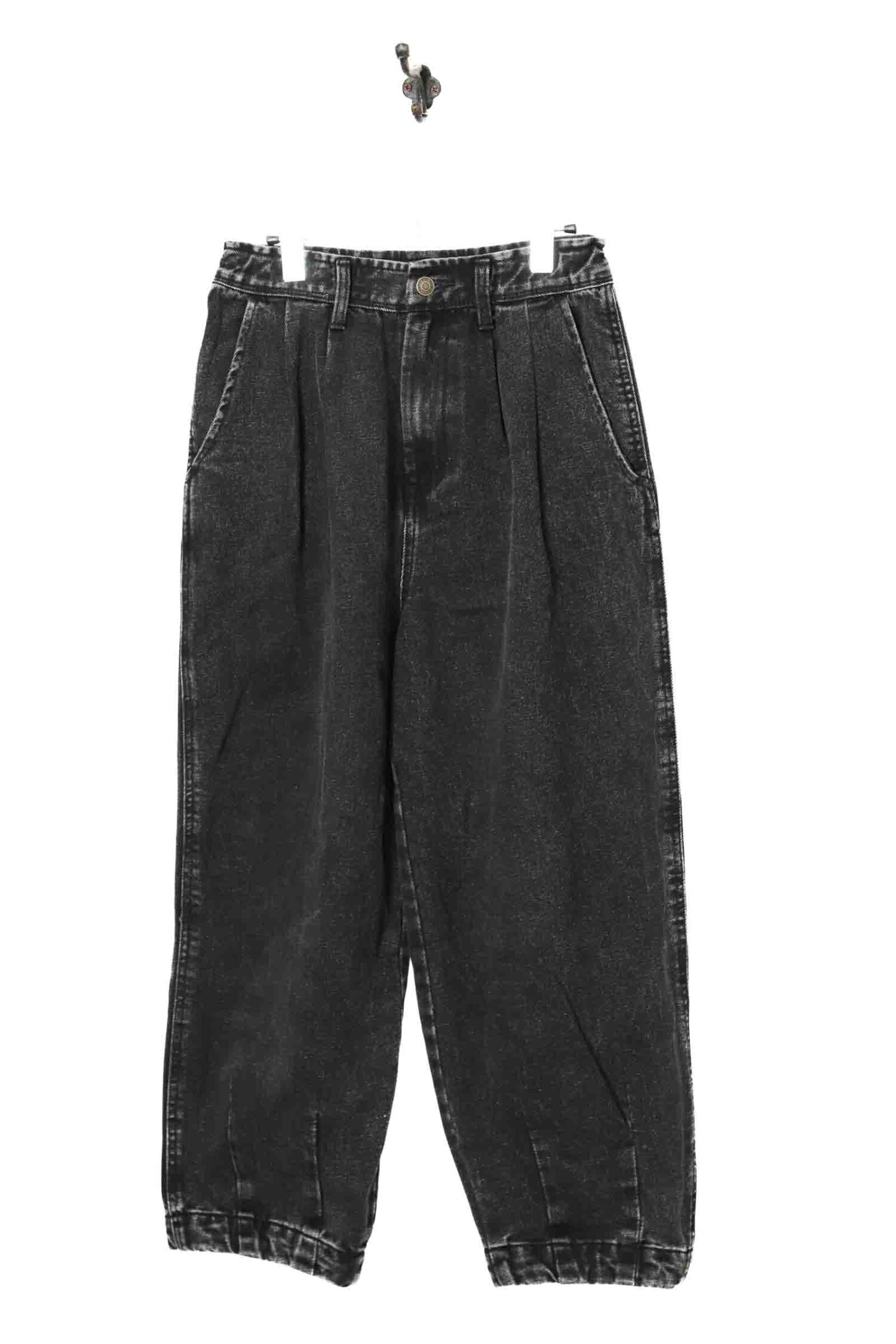 VINTAGE BLACK DENIM PANTS/W70