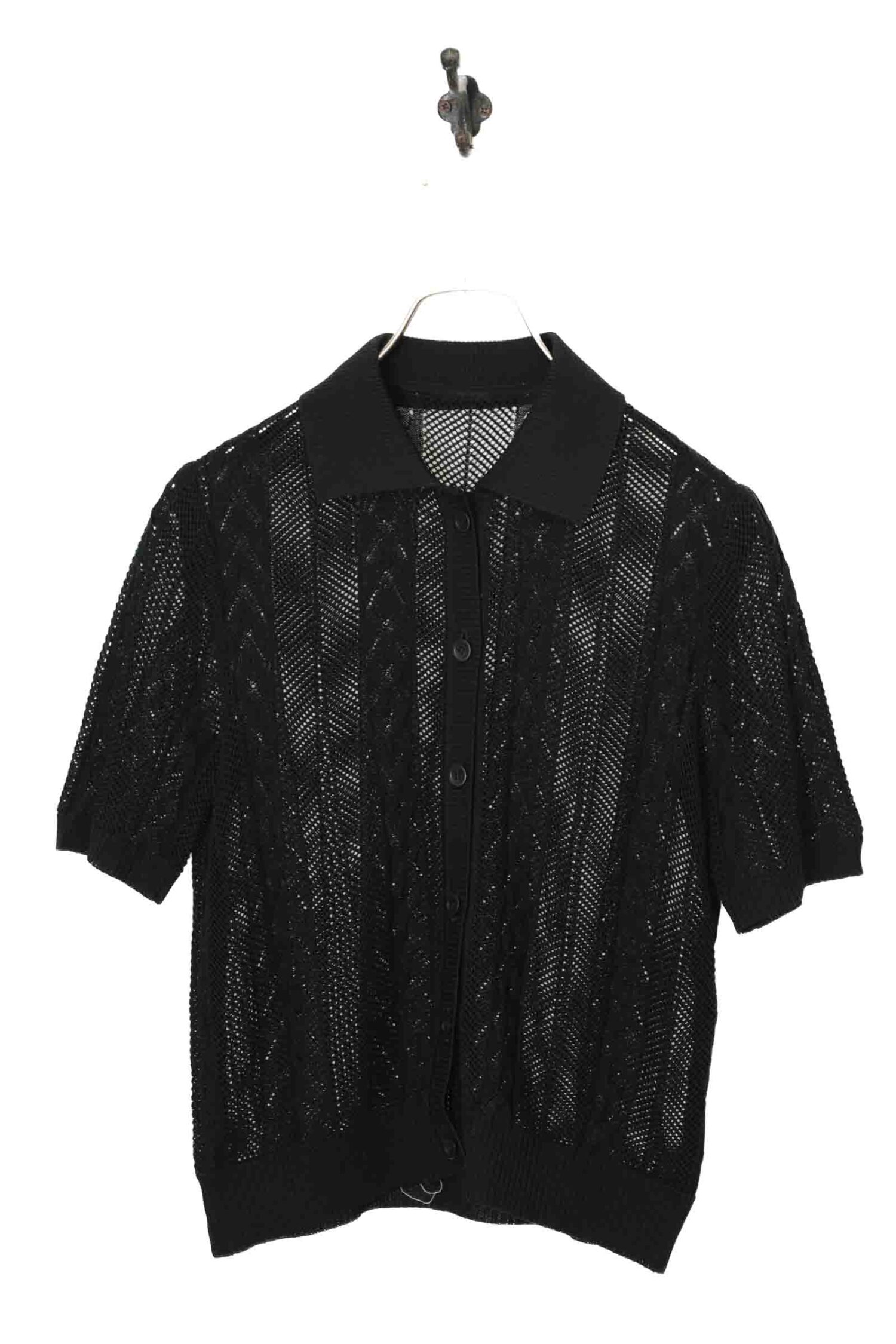 VINTAGE KNITTED POLO SHIRT/S