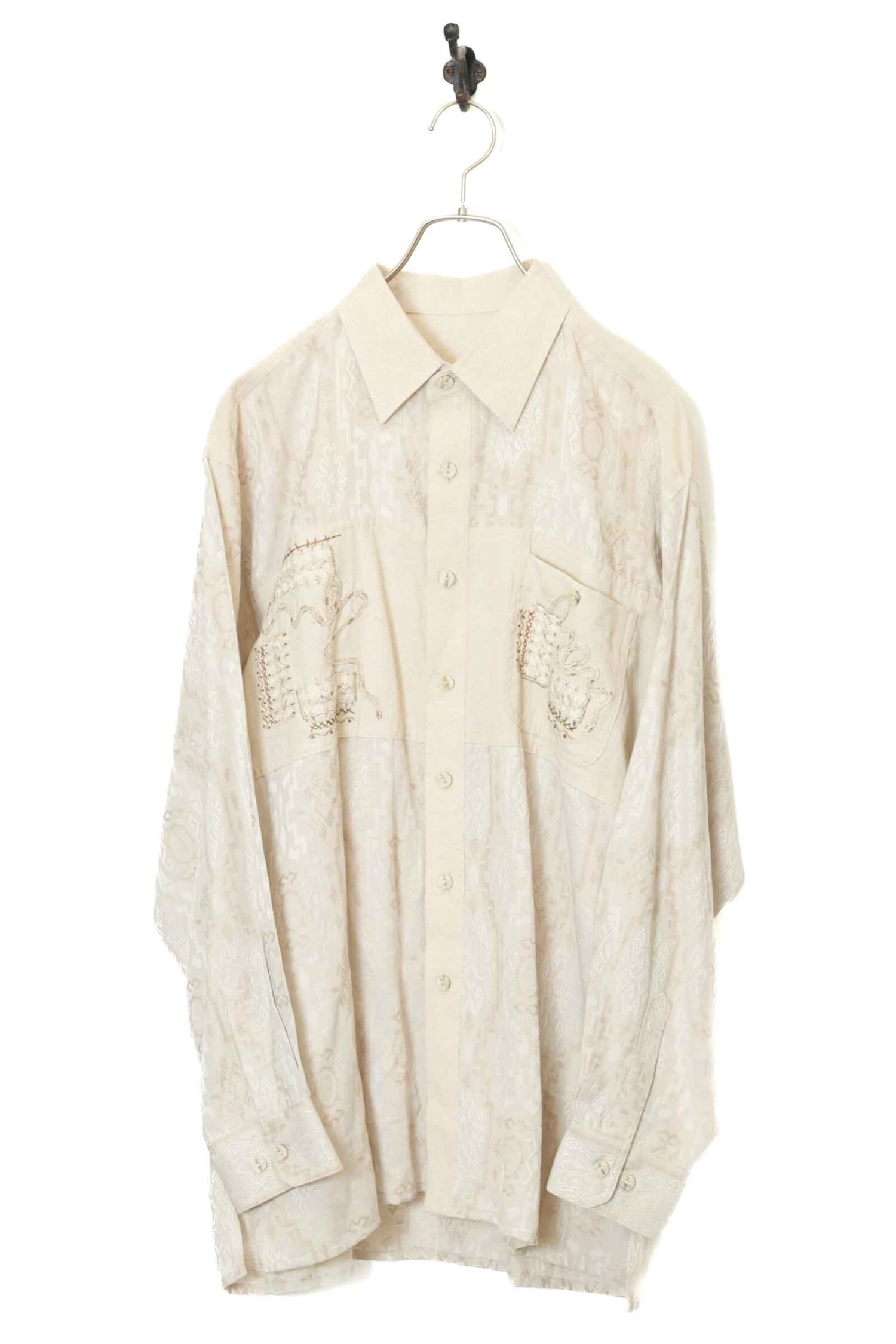 VINTAGE LINEN SHIRT/L