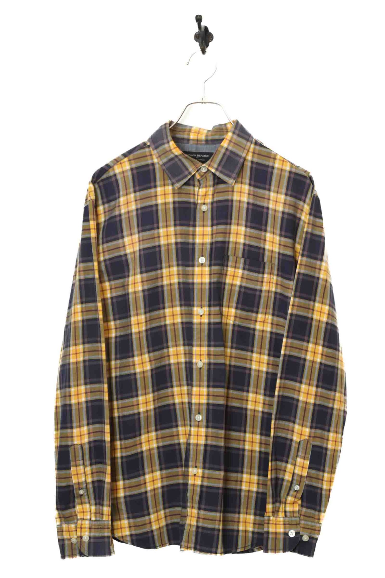 USED BANANA REPUBLIC CHECK SHIRT/L