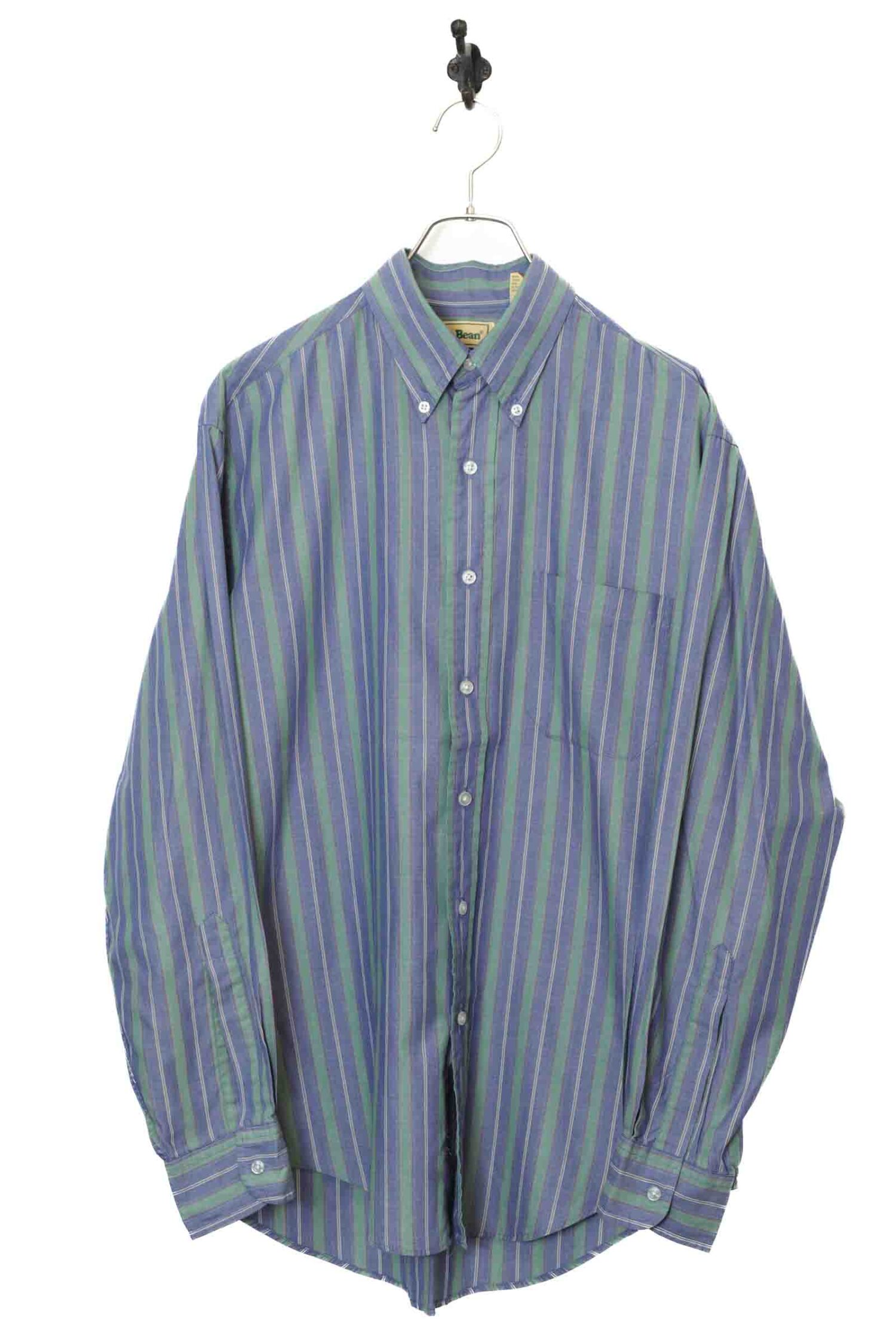 USED L.L.BEAN STRIPE SHIRT/L