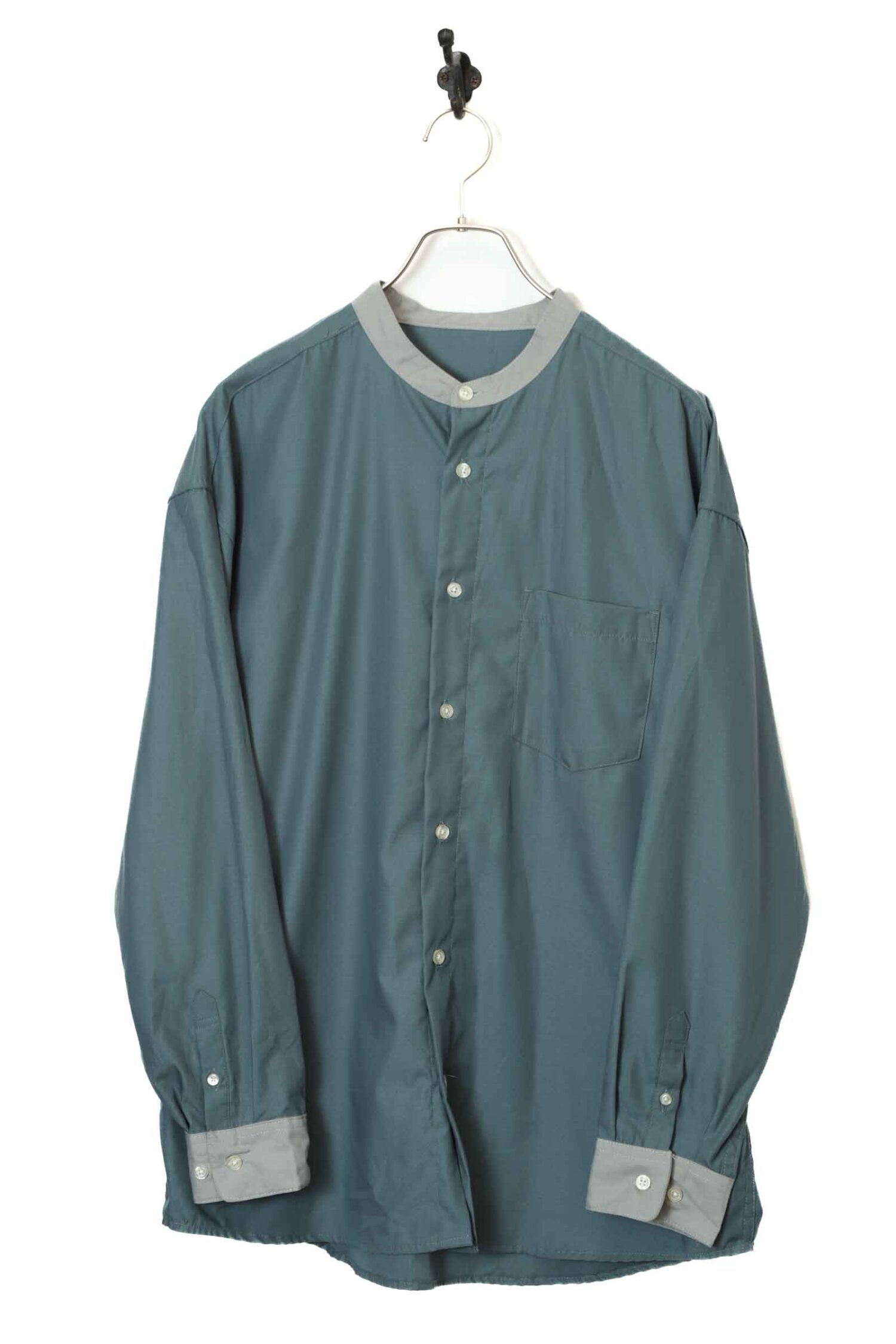 VINTAGE COLLARLESS SHIRT/L