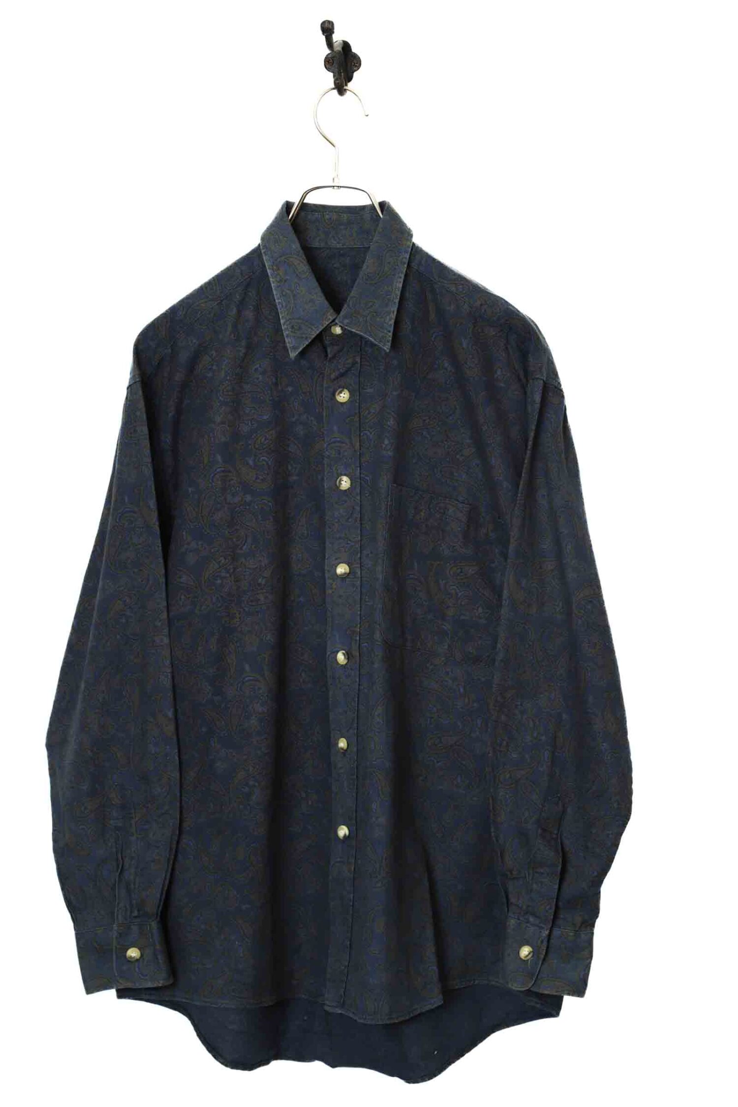 VINTAGE PAISLEY PRINTED SHIRT/L
