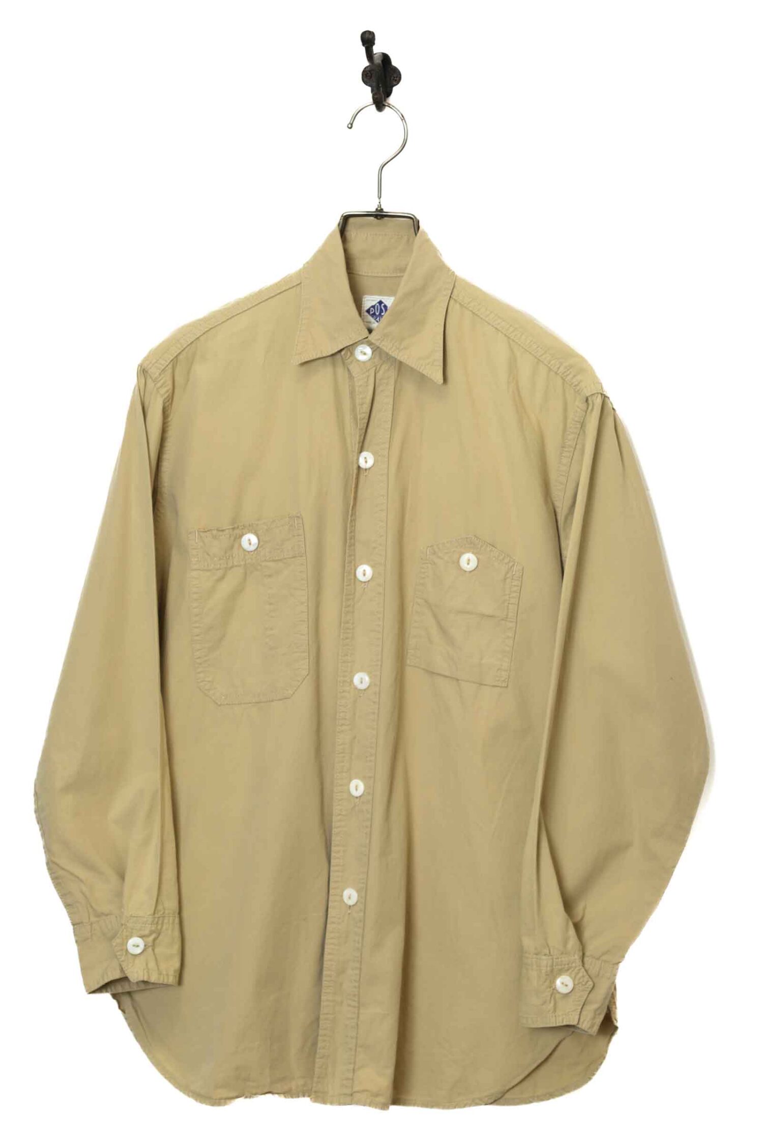USED POST OVERALLS WORK SHIRT/MADE IN USA/XS