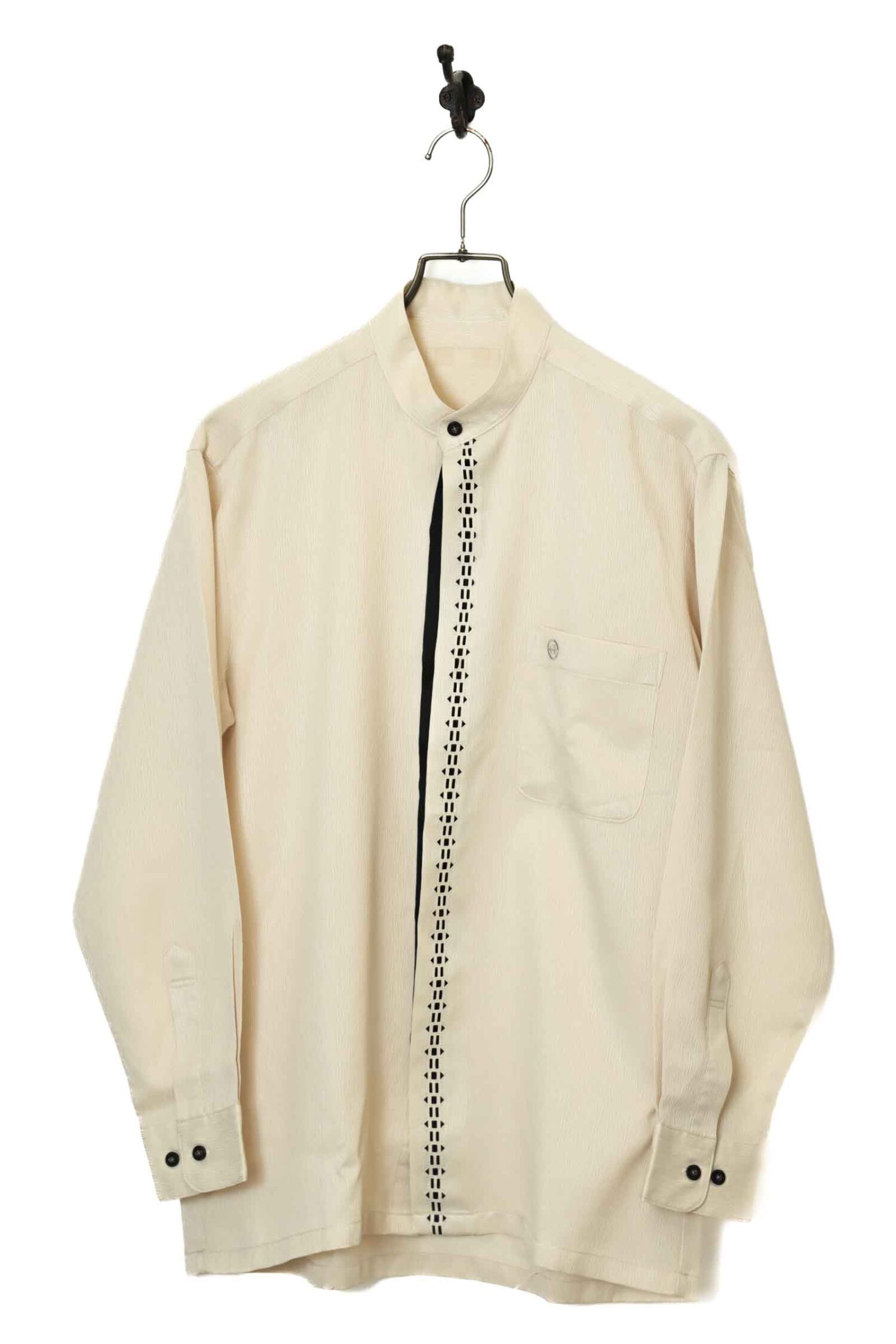 VINTAGE STAND COLLAR SHIRT/L