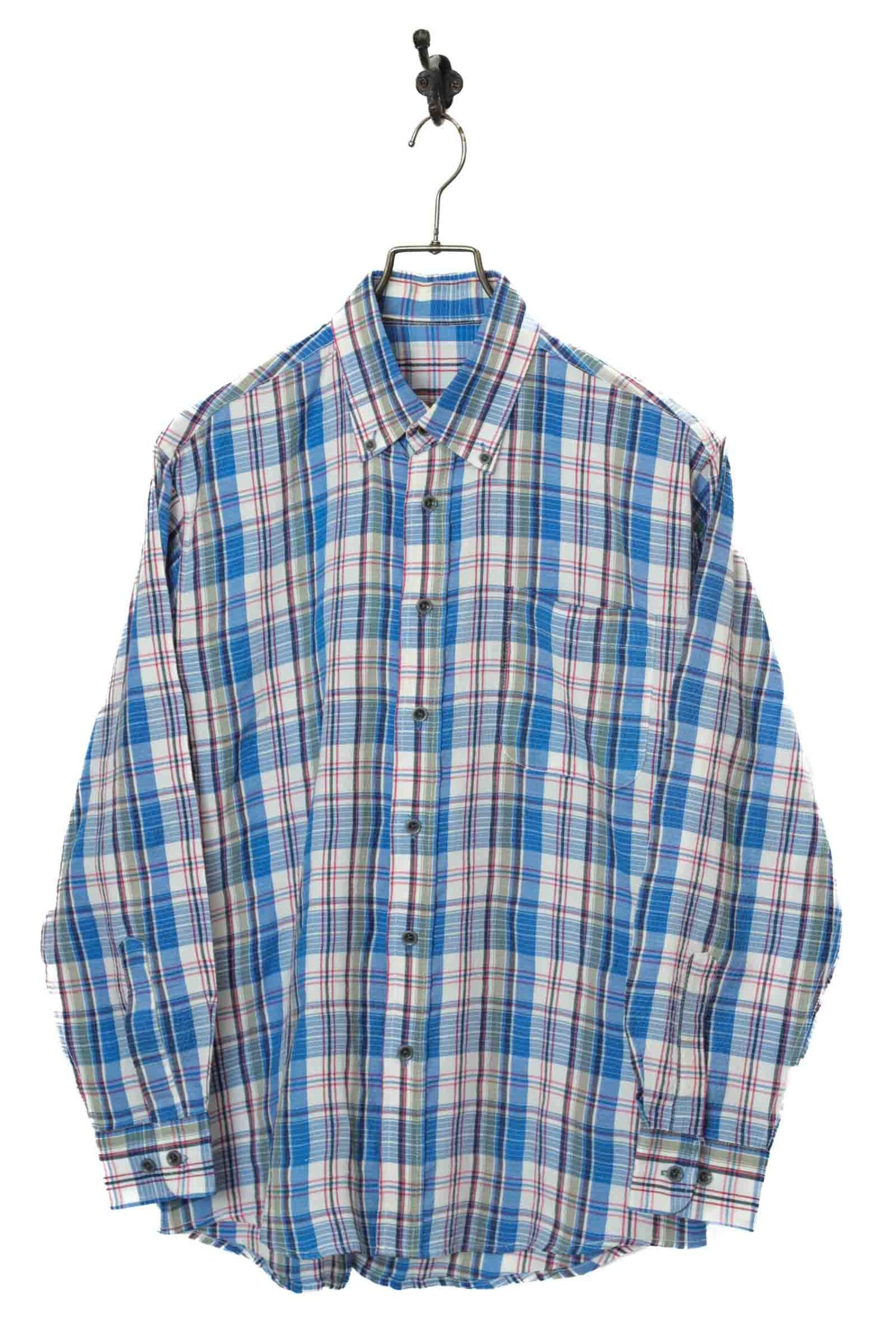 VINTAGE CHECK PATTERNED SHIRT/M