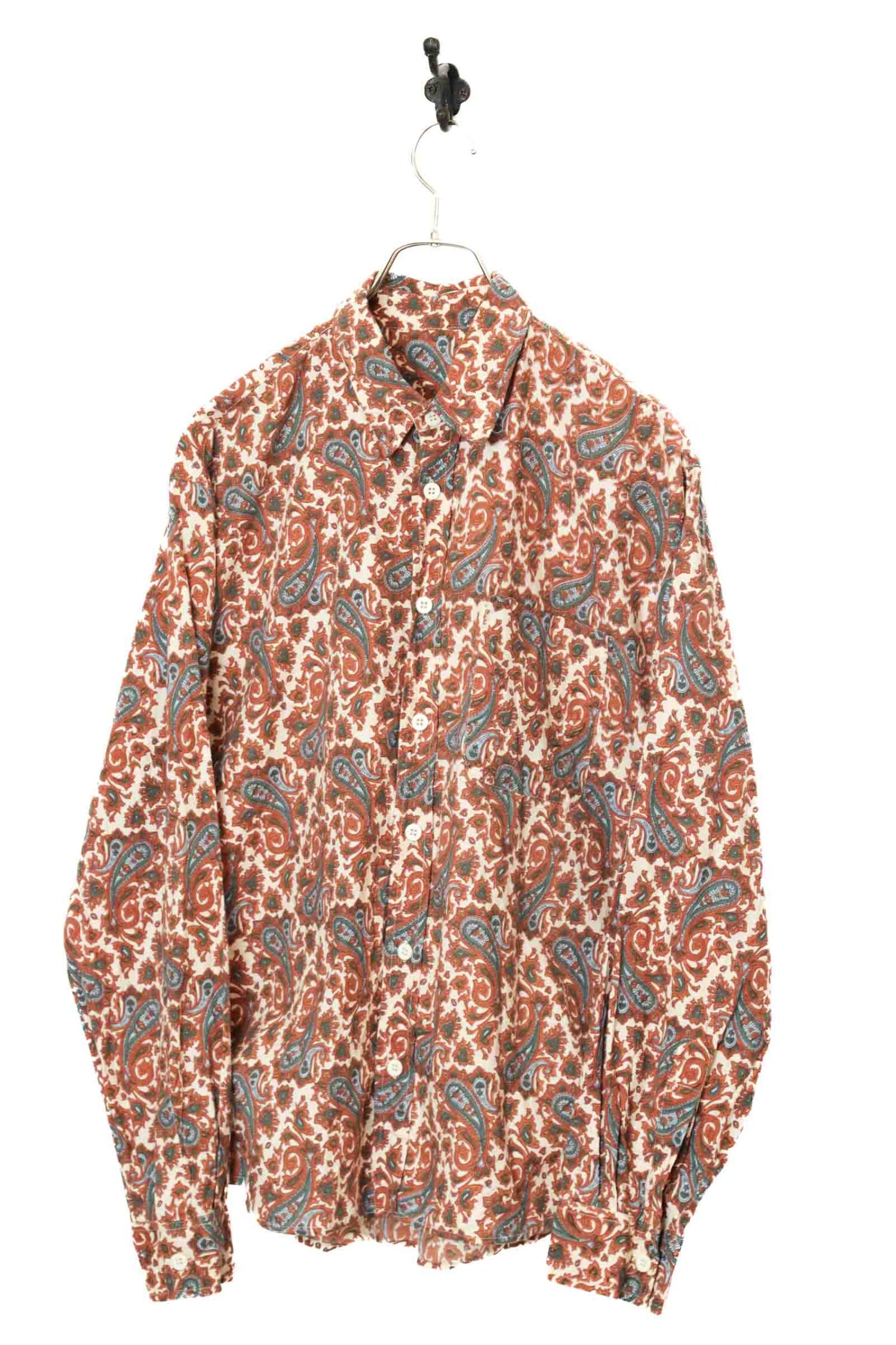 VINTAGE PAISLEY PRINTED SHIRT/L