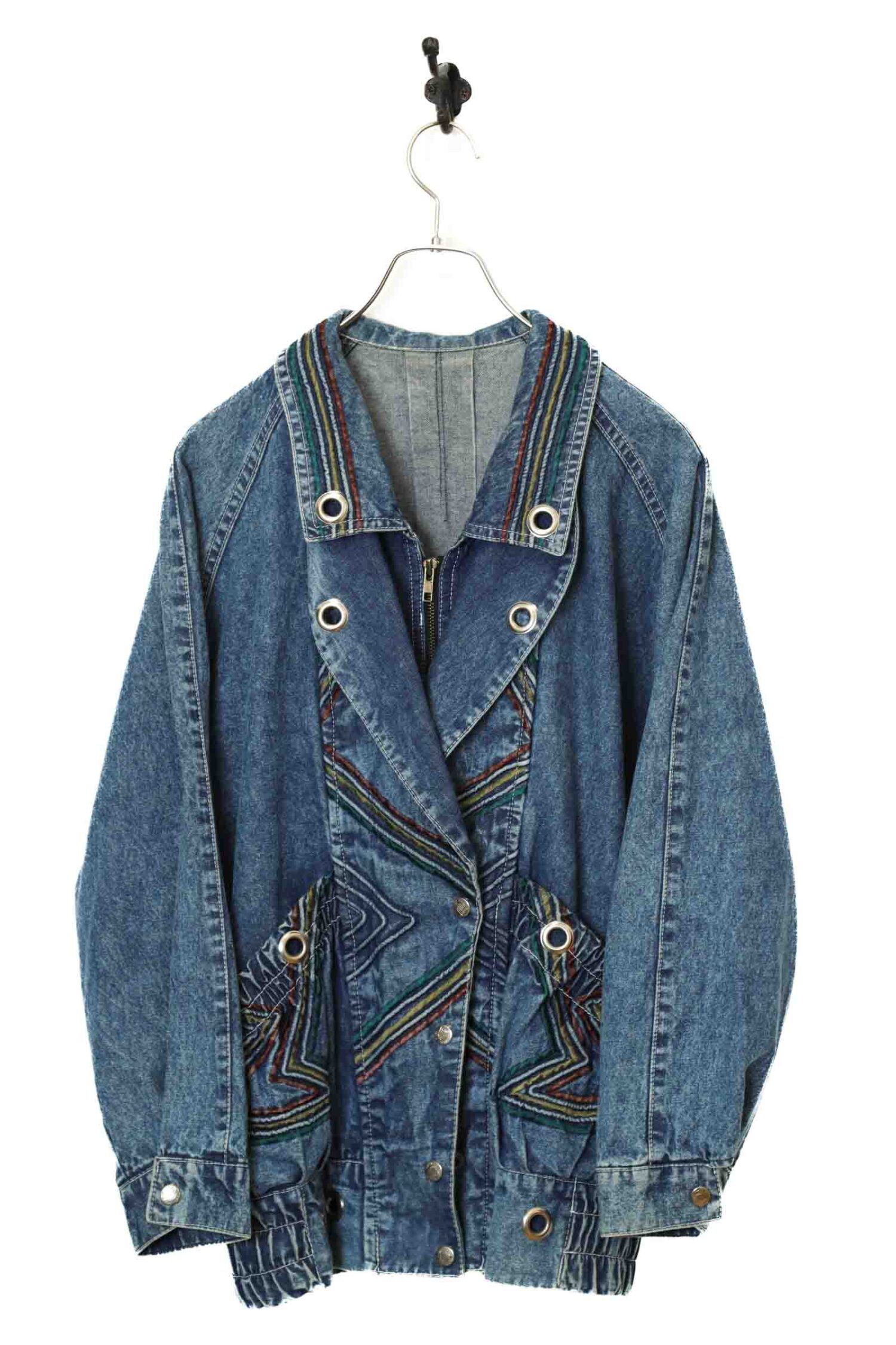 VINTAGE DESIGN DENIM JACKET/XL