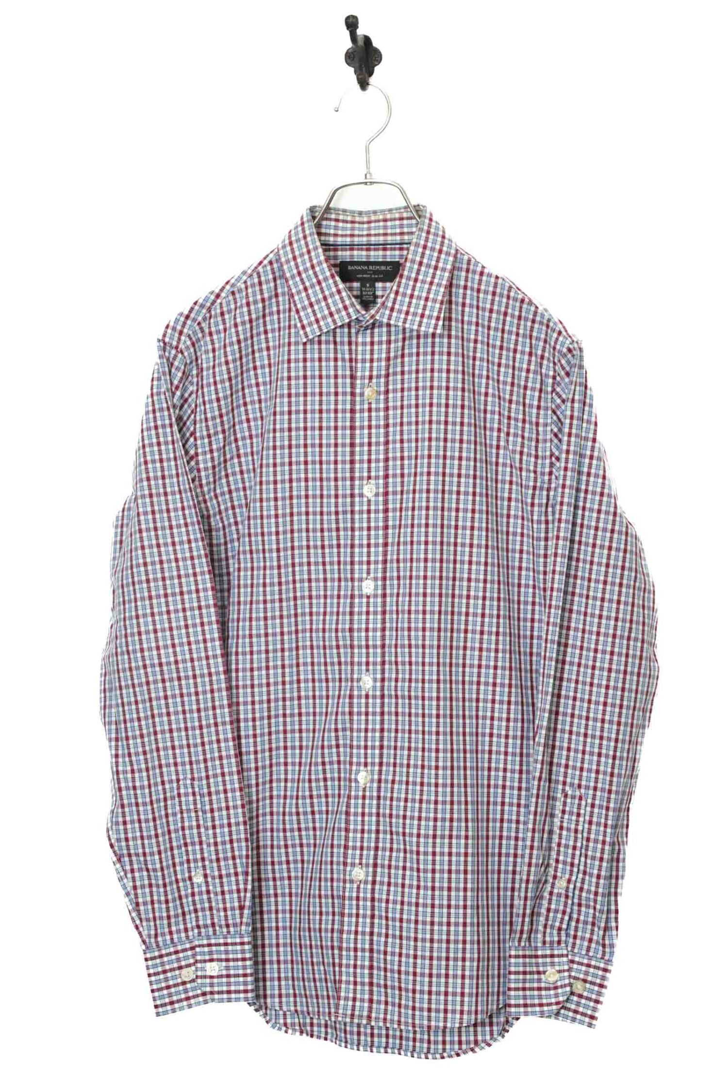 USED BANANA REPUBLIC CHECK SHIRT/M