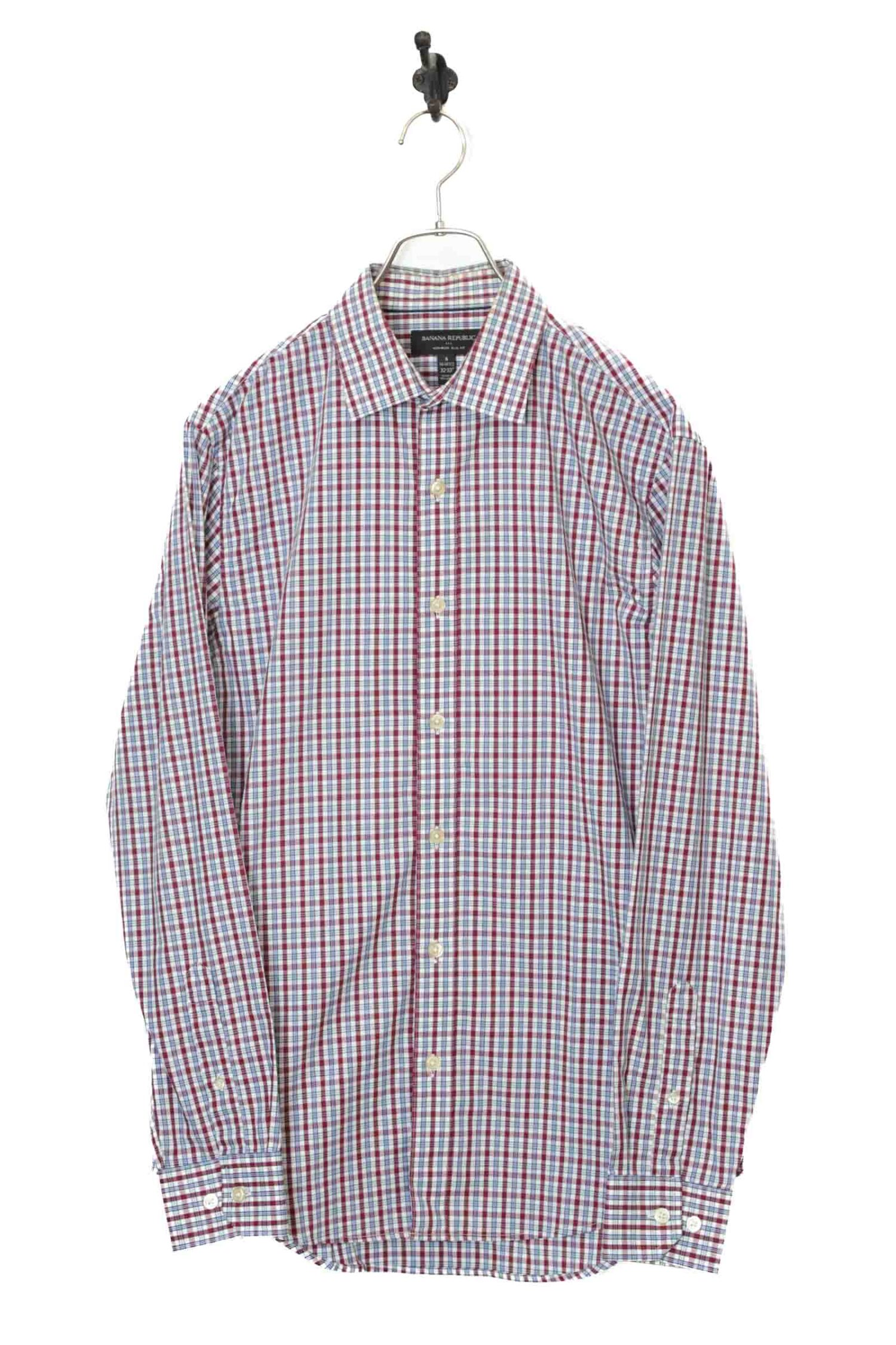 USED BANANA REPUBLIC CHECK SHIRT/M