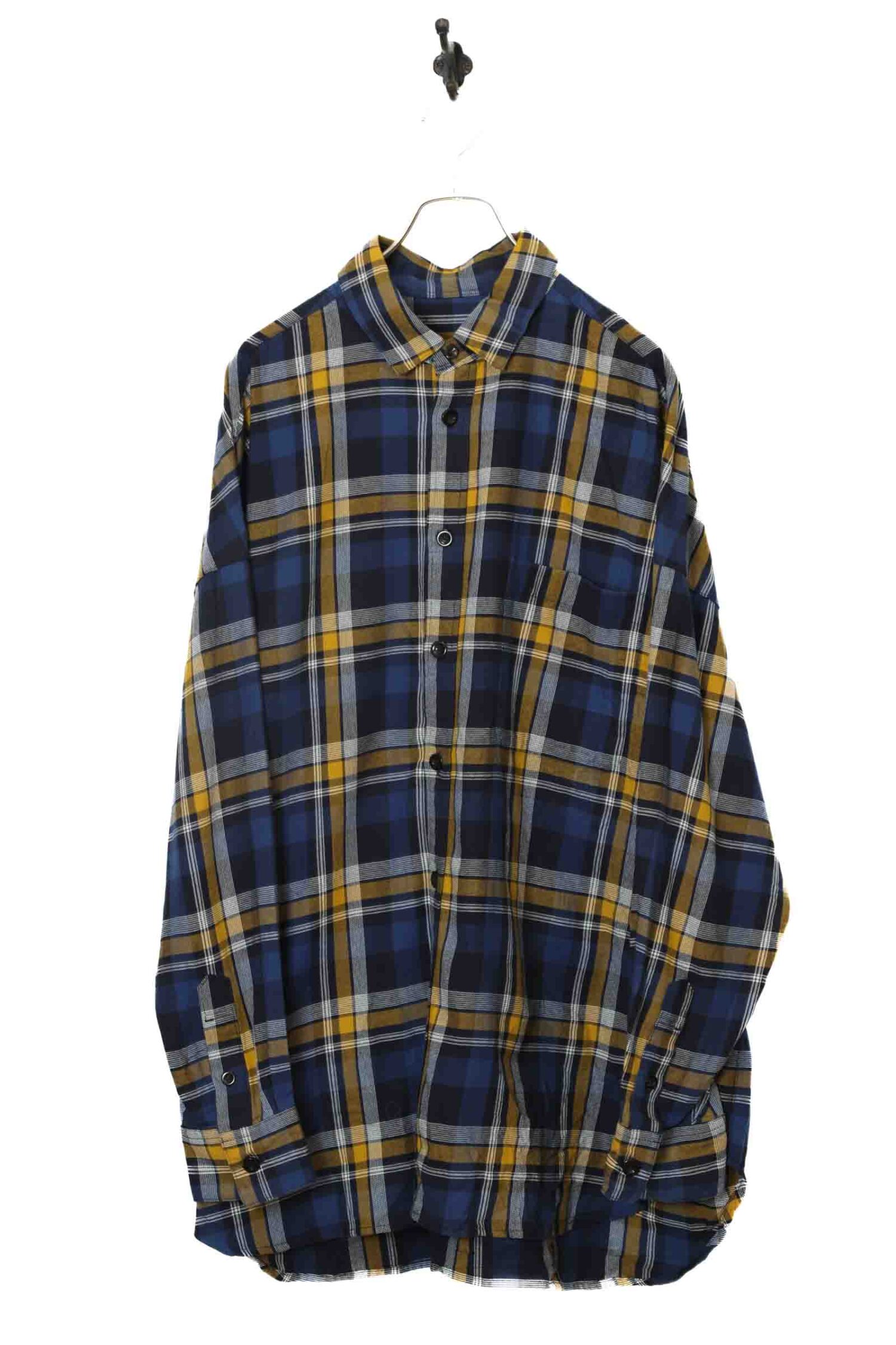 VINTAGE OVER SIZE CHECK SHIRT/XXL